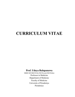 Curriculum Vitae