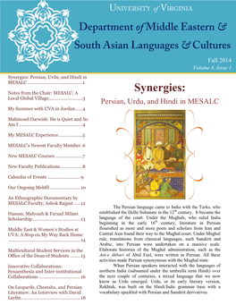 Synergies: Persian, Urdu, and Hindi in MESALC