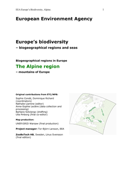 Biogeographical Regions and Seas