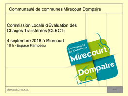 Projet Rapport CLECT 2018