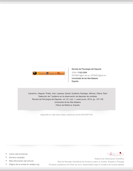 Redalyc.Detección De T-Patterns En La Observación De Deportes De Combate