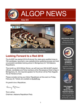 2018 ALGOP Winter Newsletter
