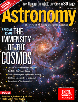 Astronomy Magazine SPECIAL ISSUE the IMMENSITY of THE