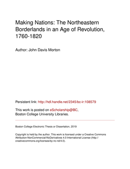 The Northeastern Borderlands in an Age of Revolution, 1760-1820