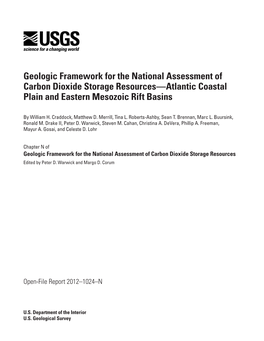 Geologic Framework for the National Assessment of Carbon Dioxide Storage Resources—Atlantic Coastal Plain and Eastern Mesozoic Rift Basins