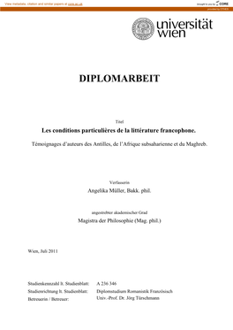 Diplomarbeit