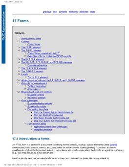 Forms in HTML Documents