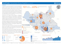 19 19 South Sudan: Humanitarian Access Snapshot (September 2017)