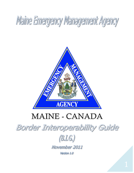 1 Maine/Canada Agencies………………………………………………………………………………………………..……….17