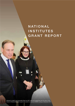 National Institutes Grant Report