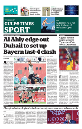 Al Ahly Edge out Duhail to Set up Bayern Last-4 Clash
