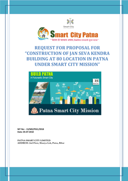 Request for Proposal for “Construction of Jan Seva Kendra Building at 80 Location in Patna Under Smart City Mission”