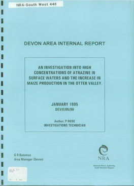 Devon Area Internal Report