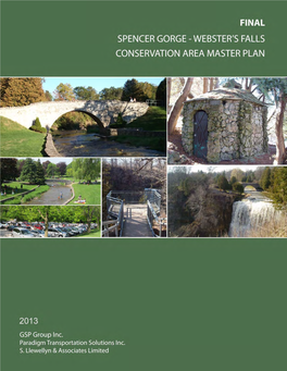 Spencer Gorge-Webster's Falls Conservation Area Master Plan