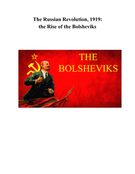 The Rise of the Bolsheviks