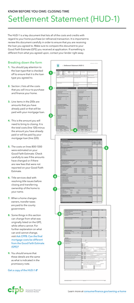 Settlement Statement (HUD-1)