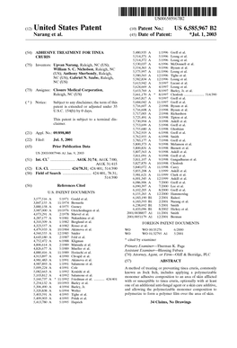 (12) United States Patent (10) Patent No.: US 6,585,967 B2 Narang Et Al