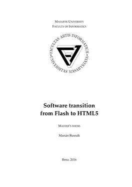 Software Transition from Flash to HTML5