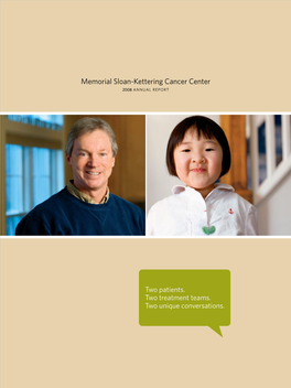 MSKCC 2008 Annual Report