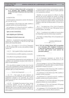 11 JOURNAL OFFICIEL DE LA REPUBLIQUE ALGERIENNE N° 78 21 Rabie Ethani 1441 18 Décembre 2019 Loi N° 19-10 Du 14 Rabie Et