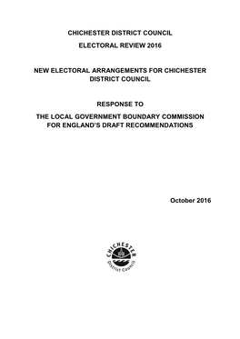 Chichester District Council Electoral Review 2016