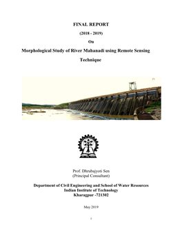 FINAL REPORT Morphological Study of River Mahanadi Using Remote