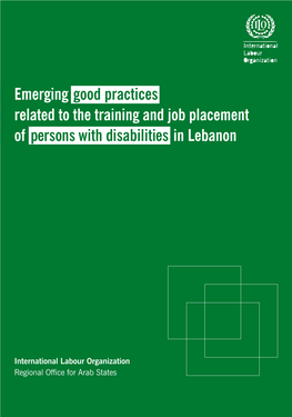 Emerging Good Practices Related to the Training and Job Placement of Persons with Disabilities in Lebanon