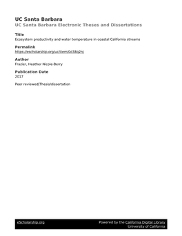 UC Santa Barbara Dissertation Template