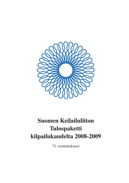 Toimintakertomus Tulospaketti 2008-09