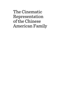 The Cinematic Representation of the Chinese American Family