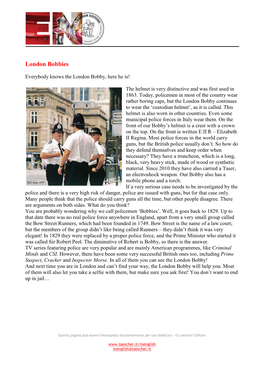 London Bobbies