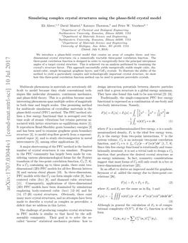 Arxiv:1707.03044V1 [Cond-Mat.Mtrl-Sci] 10 Jul 2017 Employing Body-Centered Cubic (Bcc) [12–16] and Fcc 1 2 [14, 17–20] Crystal Structures