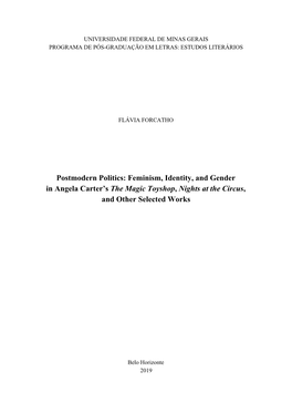 Feminism, Identity, and Gender in Angela Carter's ​The Magic