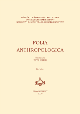 Folia Anthropologica  16