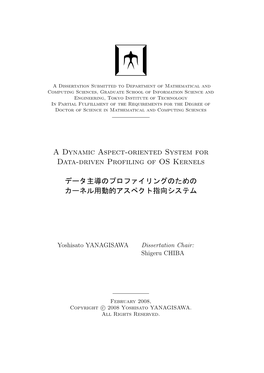 A Dynamic Aspect-Oriented System for Data-Driven Profiling of OS Kernels