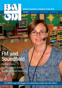 FM and Soundfield Working Memory Teaching Practice in Kenya Responsible Social Networking