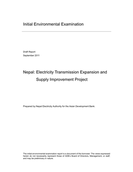 Electricity Transmission Expansion and Supply Improvement Project