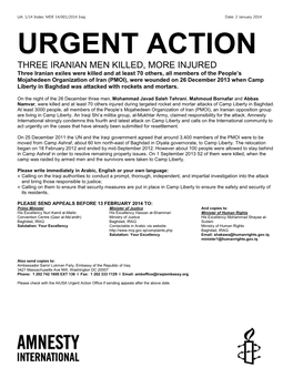 Urgent Action