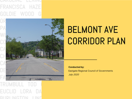 Belmont Avenue Corridor Plan Page of Eastgate’S Website - Planning/Corridor-Planning/Belmontcp