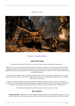 Sniper Elite V2 Cheat