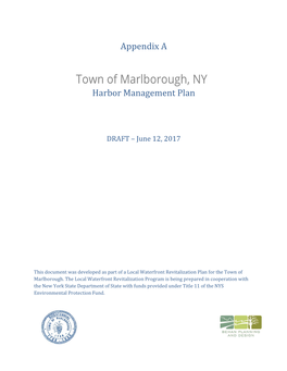 Harbor Management Plan