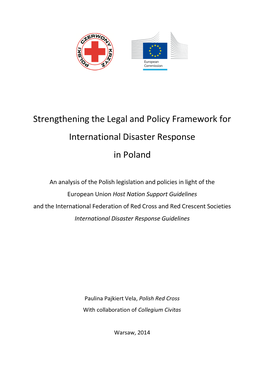 Strengthening the Legal and Policy Framework for International Disaster Response in Poland