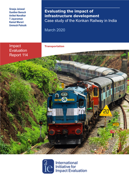 Case Study of the Konkan Railway in India Unmesh Patnaik March 2020