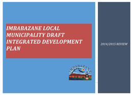 Imbabazane Local Municipality Draft Integrated