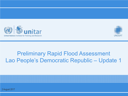 UNOSAT Training Activities