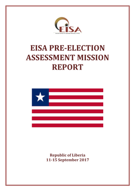 Eisa Pre-Election Assessment Mission Report