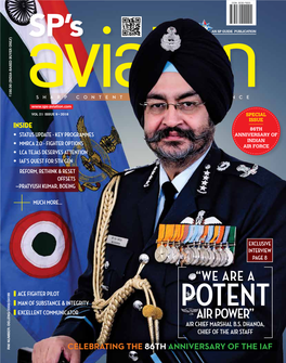 Potent Excellent Communicator Air Power” Air Chief Marshal B.S