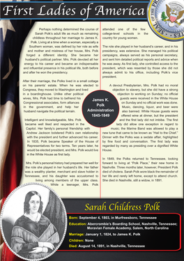 11 Sarah Childress Polk