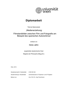 Diplomarbeit