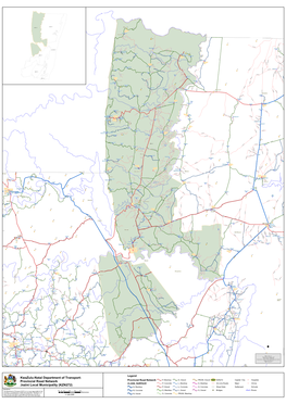 Provincial Road Network Jozini Local Municipality (KZN272)